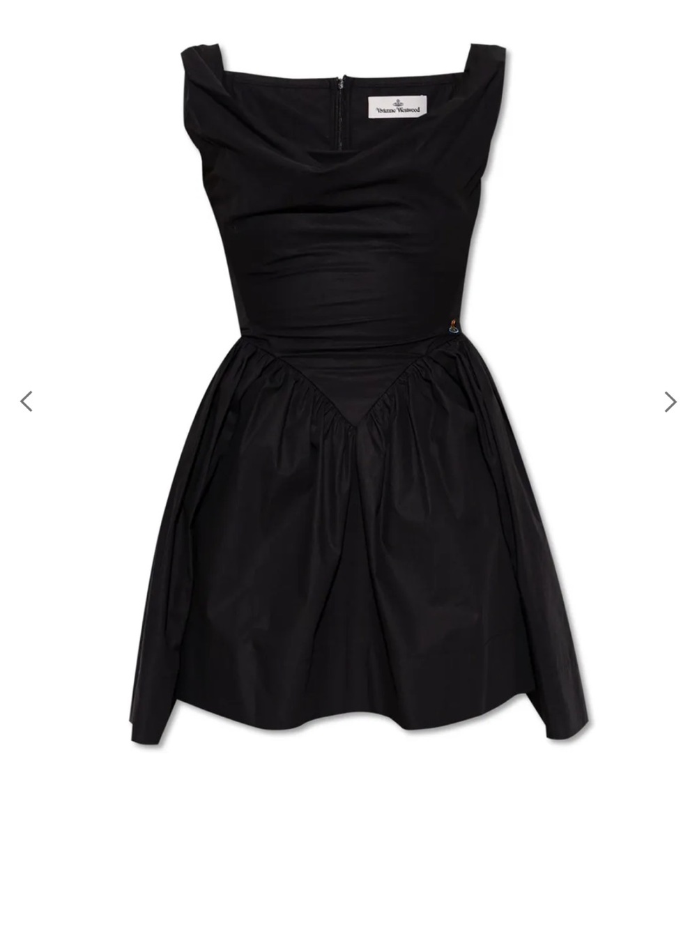 Vivienne Westwood Black Orb Embroidered Mini Dress NWT